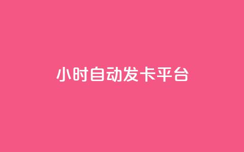 24小时自动发卡平台 - 全天候自动发卡系统的便捷解决方案!  第1张 24小时自动发卡平台 - 全天候自动发卡系统的便捷解决方案!  第1张