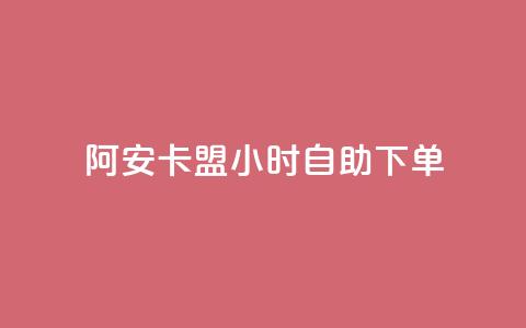 阿安卡盟24小时自助下单 - 阿安卡盟全天候自助下单服务全解析~  第1张