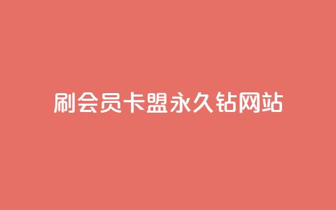 刷会员卡盟永久钻网站 - 永久钻刷会员卡盟网站：畅享会员特权，提高网站排名~  第1张