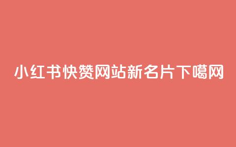 小红书快赞网站新名片  第1张