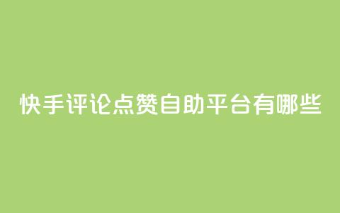 快手评论点赞自助平台有哪些,快手业务区网站 - ks免费业务平台call 抖音快手自助服务  第1张 快手评论点赞自助平台有哪些,快手业务区网站 - ks免费业务平台call 抖音快手自助服务  第1张