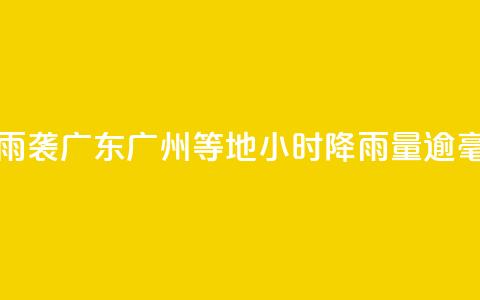 雷雨袭广东 广州等地3小时降雨量逾50毫米  第1张 雷雨袭广东 广州等地3小时降雨量逾50毫米  第1张
