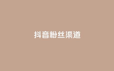 抖音粉丝渠道 - 抖音粉丝获取的途径有哪些?~  第1张 抖音粉丝渠道 - 抖音粉丝获取的途径有哪些?~  第1张