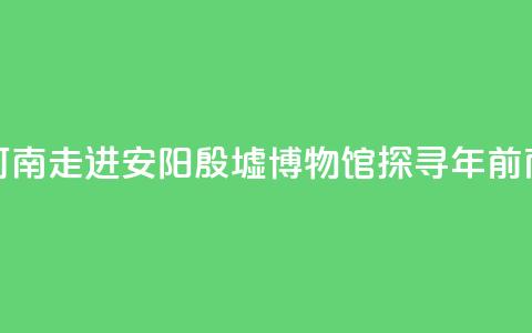 【何以中国 行走河南】走进安阳殷墟博物馆 探寻3300年前商代生活中的“美”  第1张