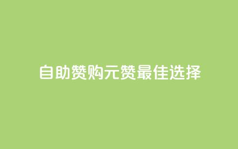 自助赞购:1元100赞最佳选择  第1张 自助赞购:1元100赞最佳选择  第1张