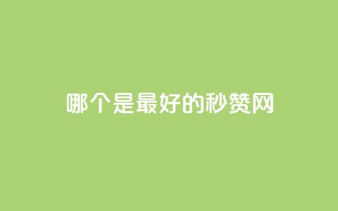 哪个是最好的秒赞网?  第1张 哪个是最好的秒赞网?  第1张
