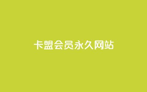 卡盟会员永久网站,低价vip会员发卡网 - qq访问量免费领 快手业务区免费  第1张