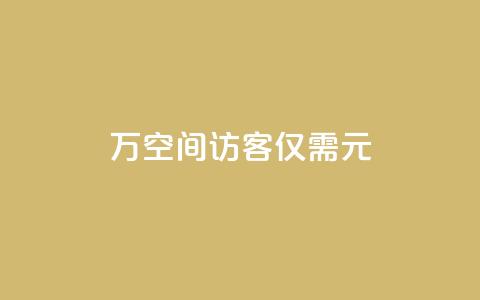 10万空间访客，仅需1元！  第1张