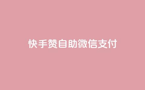 快手赞自助微信支付 - 快手赞微信支付自助操作指南!  第1张 快手赞自助微信支付 - 快手赞微信支付自助操作指南!  第1张