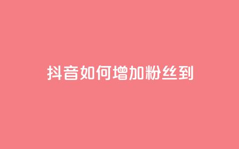抖音如何增加粉丝到1000 - 抖音快速积累粉丝的有效方法揭秘!  第1张 抖音如何增加粉丝到1000 - 抖音快速积累粉丝的有效方法揭秘!  第1张
