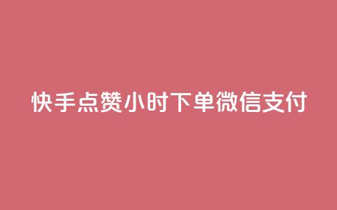 快手点赞24小时下单微信支付,快手0元付怎么不能用了 - 网红商店24小时自助购买 抖音怎样运营推广  第1张
