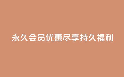 永久会员优惠：尽享持久福利  第1张