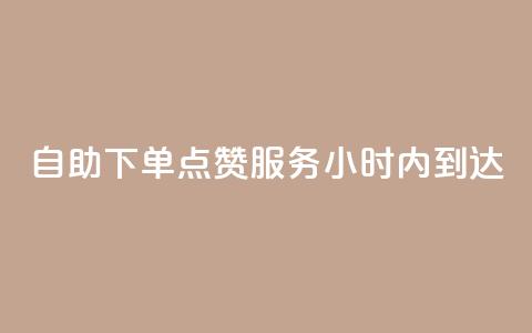 自助下单点赞服务24小时内到达  第1张 自助下单点赞服务24小时内到达  第1张