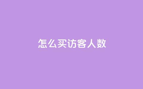 qq怎么买访客人数 - 如何购买QQ网站访客数量!  第1张 qq怎么买访客人数 - 如何购买QQ网站访客数量!  第1张