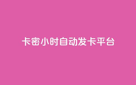 卡密24小时自动发卡平台 - 24小时自动发卡平台，全新卡密服务	，快速便捷！~  第1张