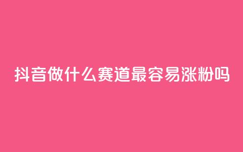 抖音做什么赛道最容易涨粉吗 - 抖音哪个赛道最容易吸引粉丝?! 第1张 抖音做什么赛道最容易涨粉吗 - 抖音哪个赛道最容易吸引粉丝?! 第1张