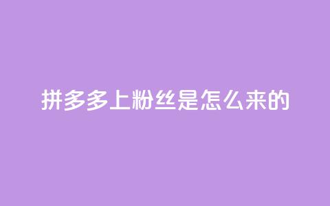 拼多多上粉丝是怎么来的,免费点赞超级便宜网站 - 抖音怎么清理虚假粉丝 qq赞在线自助下单网站  第1张 拼多多上粉丝是怎么来的,免费点赞超级便宜网站 - 抖音怎么清理虚假粉丝 qq赞在线自助下单网站  第1张