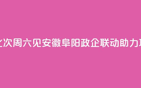 （身边的变化）94次“周六见”，安徽阜阳政企联动助力项目“加速跑	”  第1张