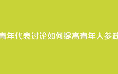 多国青年代表讨论如何提高青年人参政意愿  第1张 多国青年代表讨论如何提高青年人参政意愿  第1张