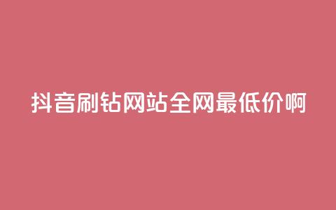 抖音刷钻网站全网最低价啊,涨粉丝最快的方法 - qq空间点赞 购买网站DNS商城 快手一元一万粉丝是真的吗  第1张