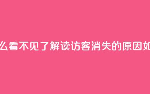 qq访客怎么看不见了(解读QQ访客消失的原因，如何解决)  第1张