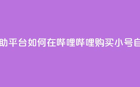 哔哩哔哩小号购买自助平台 - 如何在哔哩哔哩购买小号 自助平台全攻略~ 第1张 哔哩哔哩小号购买自助平台 - 如何在哔哩哔哩购买小号 自助平台全攻略~ 第1张