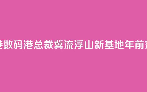 香港数码港总裁:冀流浮山新基地2030年前落成  第1张 香港数码港总裁:冀流浮山新基地2030年前落成  第1张