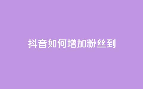 抖音如何增加粉丝到1000 - 抖音快速积累粉丝的有效方法揭秘!  第1张 抖音如何增加粉丝到1000 - 抖音快速积累粉丝的有效方法揭秘!  第1张