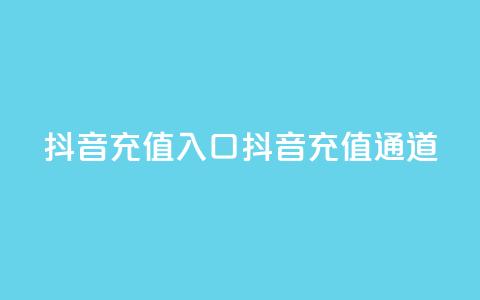抖音充值入口(抖音充值通道)  第1张 抖音充值入口(抖音充值通道)  第1张