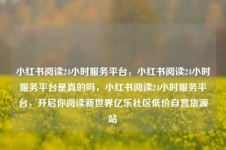 小红书阅读24小时服务平台,小红书阅读24小时服务平台是真的吗,小红书阅读24小时服务平台,开启你阅读新世界亿乐社区低价自营货源站