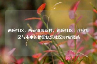 两碗社区,两碗镇两碗村,两碗社区,连接社区与未来的桥梁亿乐社区SUP货源站
