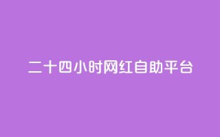 二十四小时网红自助平台 - 全天候自助平台打造网红风潮!