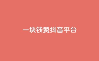 一块钱100赞抖音平台 - 一元购得百赞,抖音运营新策略揭秘!