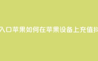 抖音充值抖币官网入口苹果 → 如何在苹果设备上充值抖币?快速入口大揭秘