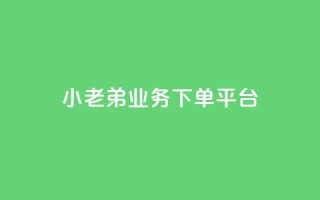 小老弟业务下单平台 - 小老弟,业务下单全新平台,一键轻松下单,方便高效,省时省力!~