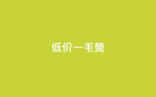 低价Ks一毛1000赞 - 低价快速服务:每千个赞只需一毛!