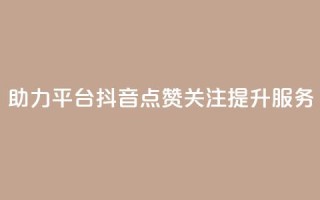 助力平台:抖音点赞关注提升服务