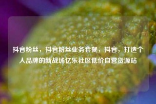 抖音粉丝,抖音粉丝业务套餐,抖音,打造个人品牌的新战场亿乐社区低价自营货源站
