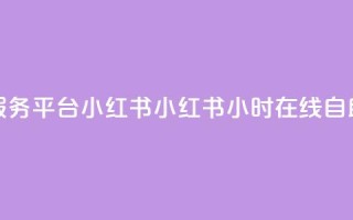 24小时自助服务平台小红书(小红书:24小时在线自助服务平台)