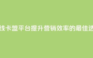 在线卡盟平台:提升营销效率的最佳选择