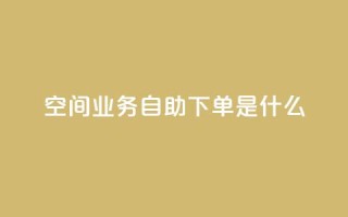 qq空间业务自助下单是什么 - 什么是QQ空间业务自助下单?~
