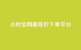 24小时全网最低价下单平台 - 24小时极速下单,全网最低价平台,躲开中间商赚差价~