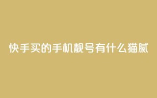 快手买的手机靓号有什么猫腻 - 快手购买手机靓号的隐藏秘密与注意事项!