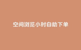 空间浏览24小时自助下单 - 24小时空间浏览自助下单服务!