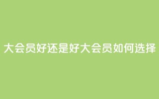 qq大会员好还是svip好(qq大会员vs svip:如何选择)
