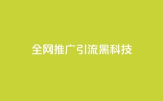 全网推广引流黑科技 - 全网推广引流黑科技:突破无限可能性!