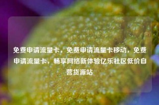 免费申请流量卡,免费申请流量卡移动,免费申请流量卡,畅享网络新体验亿乐社区低价自营货源站