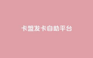 卡盟发卡自助平台 - 独家推荐:高效卡盟发卡自助平台,极致便利快捷~