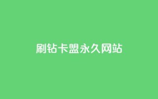 qq刷钻卡盟永久网站 - 永久QQ刷钻卡盟的官方网站!