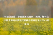 卡盟货源站，卡盟货源站官网，揭秘，如何在卡盟货源站中获取优质商品资源亿乐社区SUP货源站